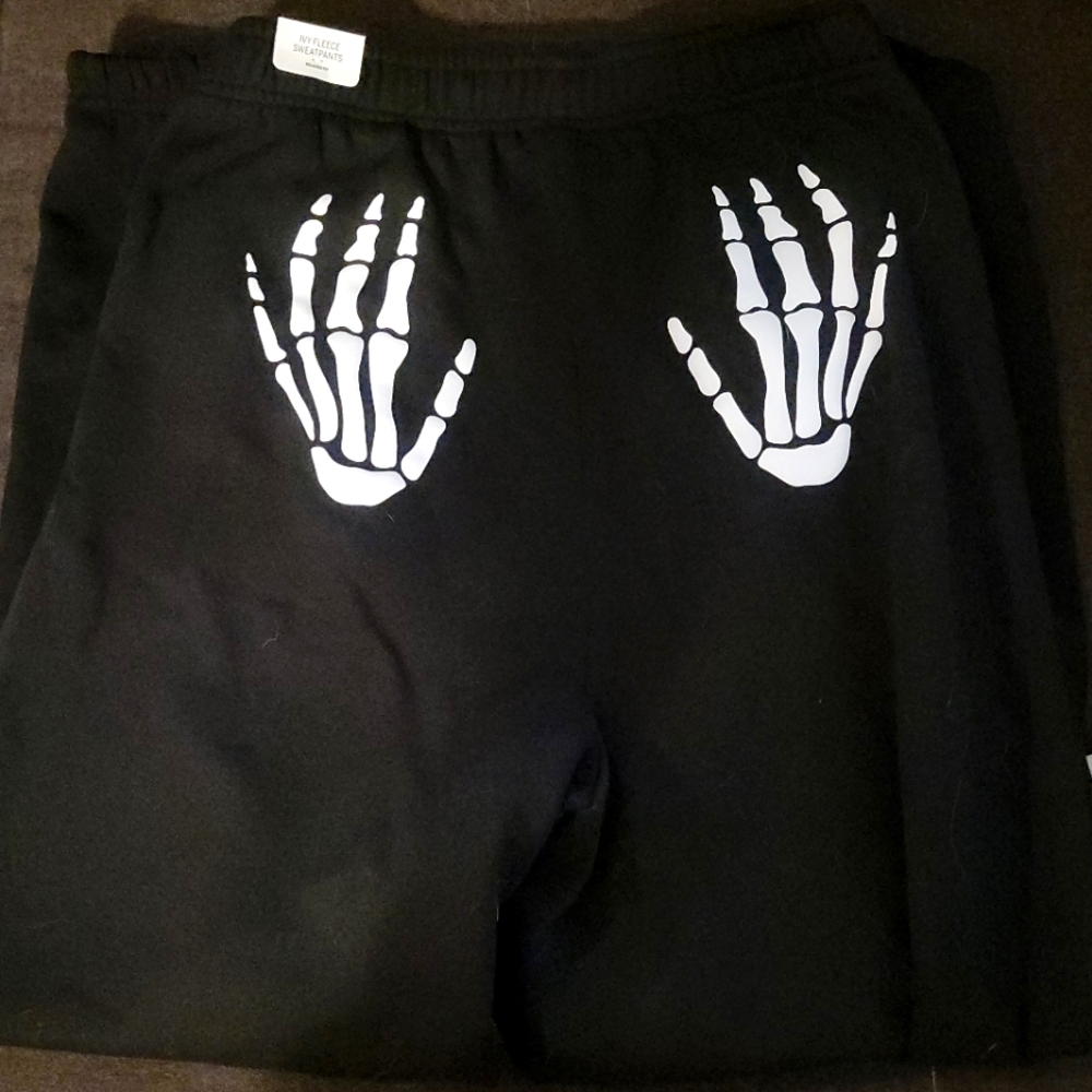 Victoria Secret Pink black halloween sweatpants size M
